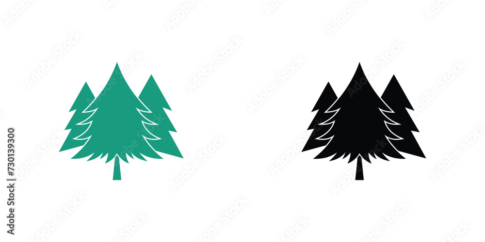 Fototapeta premium Simple pine tree logo design with unique concept| premium vector