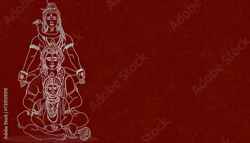 Shiv Ram with Hanuman refers to a traditional depiction or concept within Hinduism