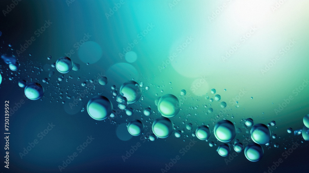 Abstract background with water drops. Green and blue colors. Abstract background with water drops. Green and blue colors.