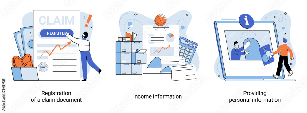 Compensation vector illustration. Benefit from symphony financial remuneration, composition salary and reward Navigate river compensation, where wages and refunds flow harmoniously Indemnify Compensation vector illustration. Benefit from symphony financial remuneration, composition salary and reward Navigate river compensation, where wages and refunds flow harmoniously Indemnify