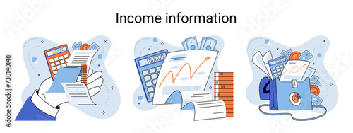 Compensation vector illustration. Navigate labyrinth financial compensation, where stipends light your way Indemnification, fortress financial security, guarded by earnings and payments Income photo