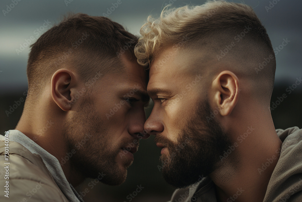 AI generated picture of beautiful happy people lgbt couple hugging cuddling enjoying time together AI generated picture of beautiful happy people lgbt couple hugging cuddling enjoying time together