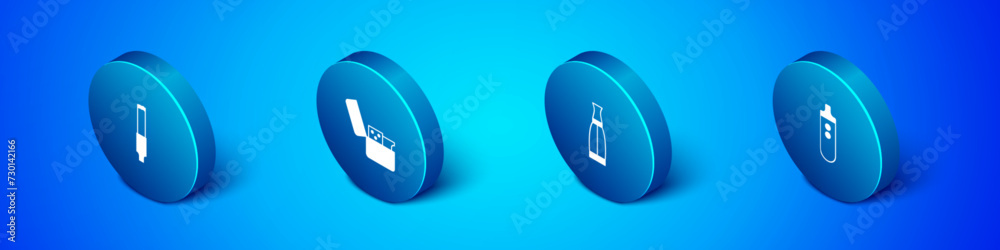 Set Isometric Cigarette, Vape liquid bottle, Electronic cigarette and Lighter icon. Vector Set Isometric Cigarette, Vape liquid bottle, Electronic cigarette and Lighter icon. Vector