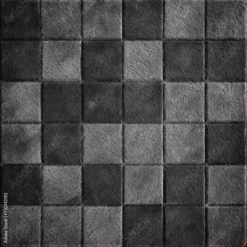 Charcoal square checkered carpet texture