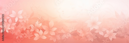 lightcoral soft pastel gradient modern background with a thin barely noticeable floral ornament