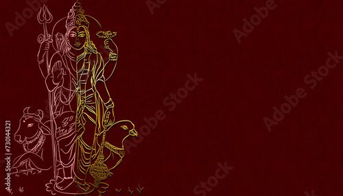 Vishnu, Shiva emerged as a great god in the post-Upanishadic era photo