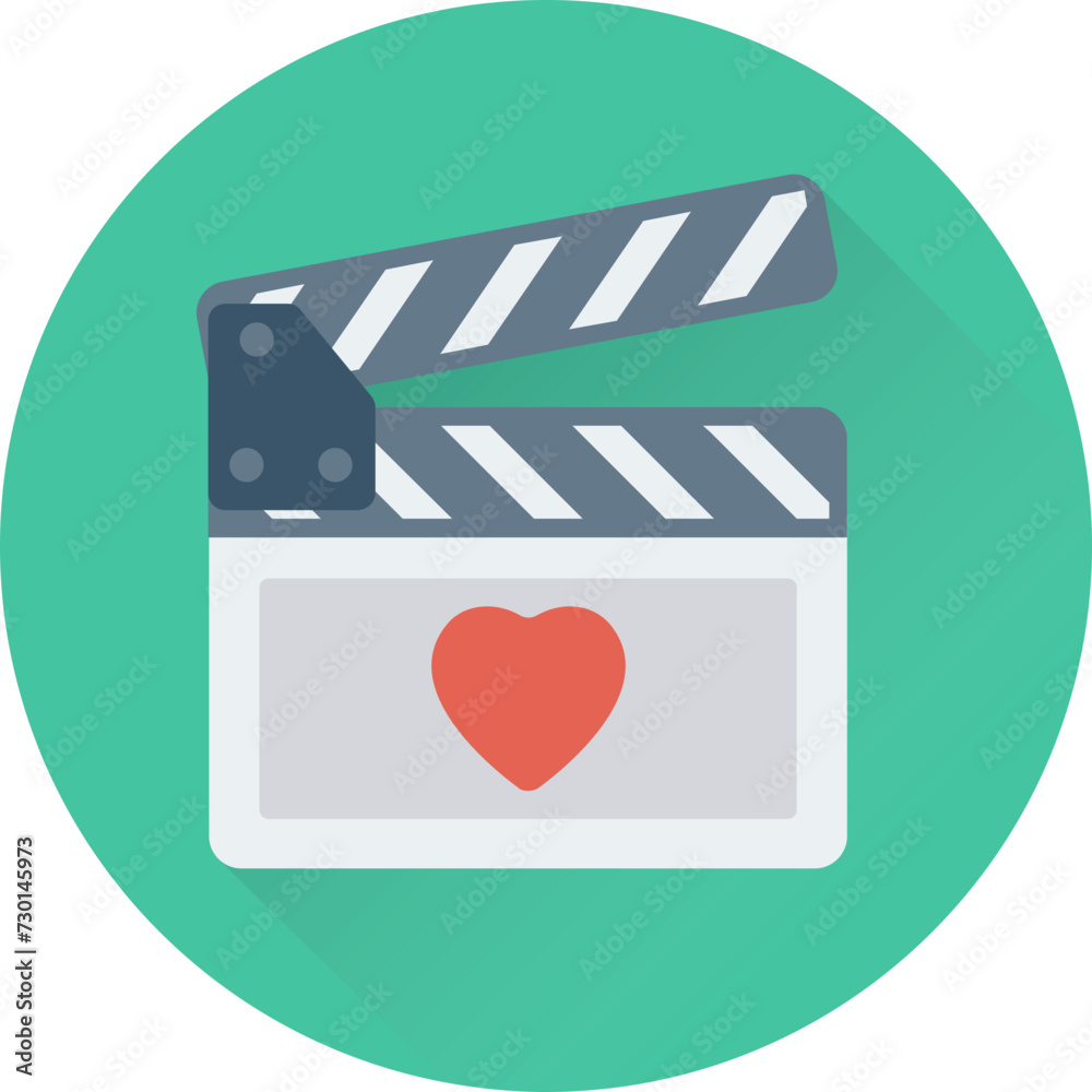 Fototapeta premium Clapper Vector Icon