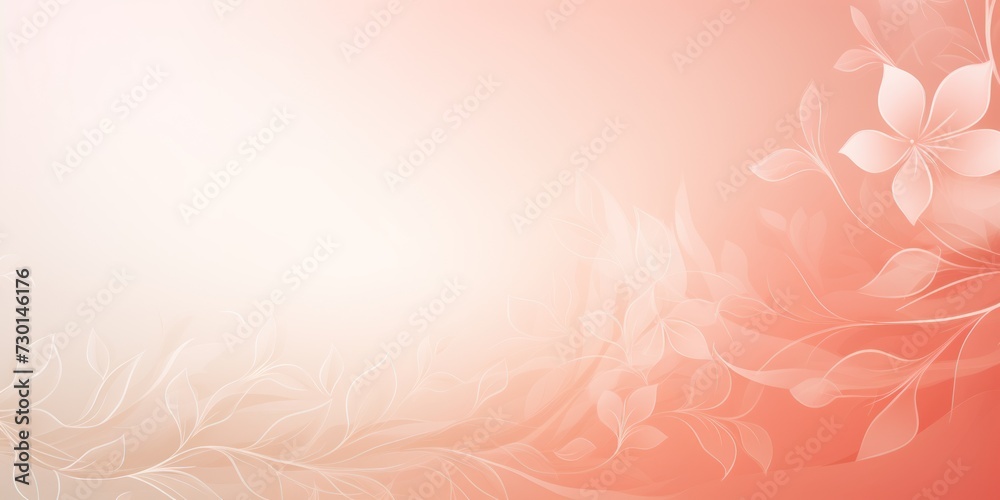 lightsalmon soft pastel gradient modern background with a thin barely noticeable floral ornament 