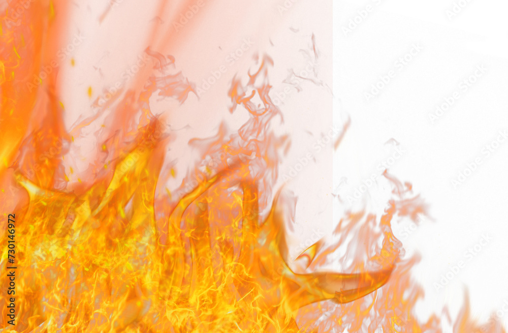 Fototapeta premium Fire flame, transparent