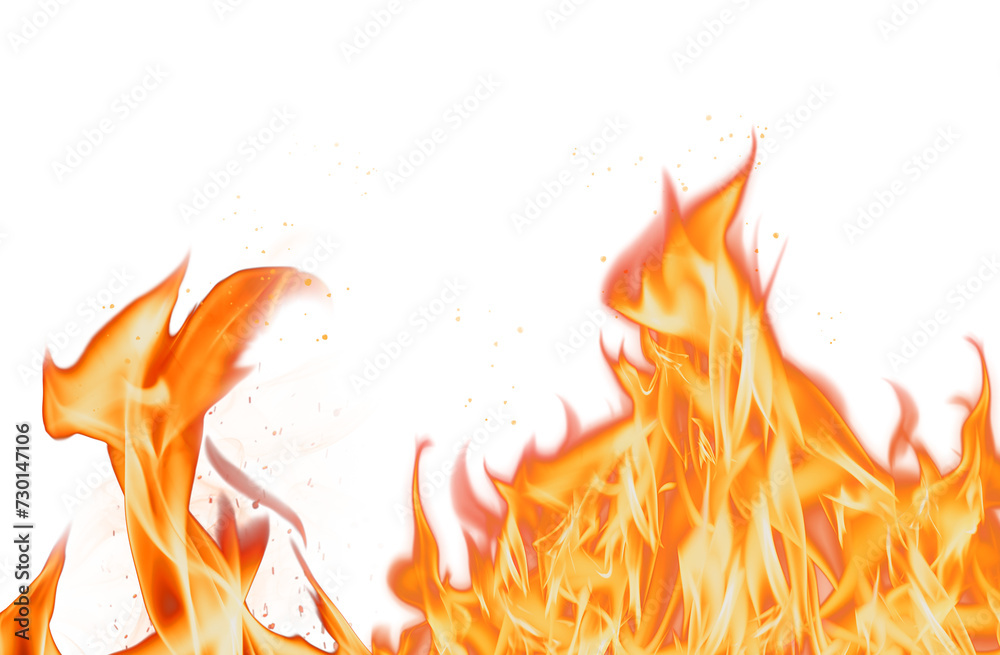 Fire flame, transparent Fire flame, transparent