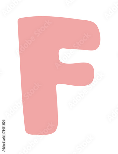 cute bunny alphabet letter f