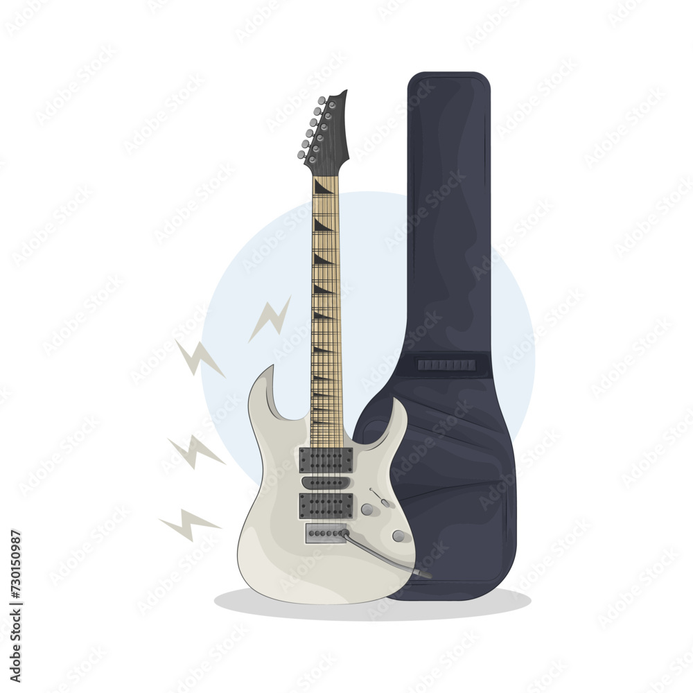 Illustration of electric guitar Illustration of electric guitar