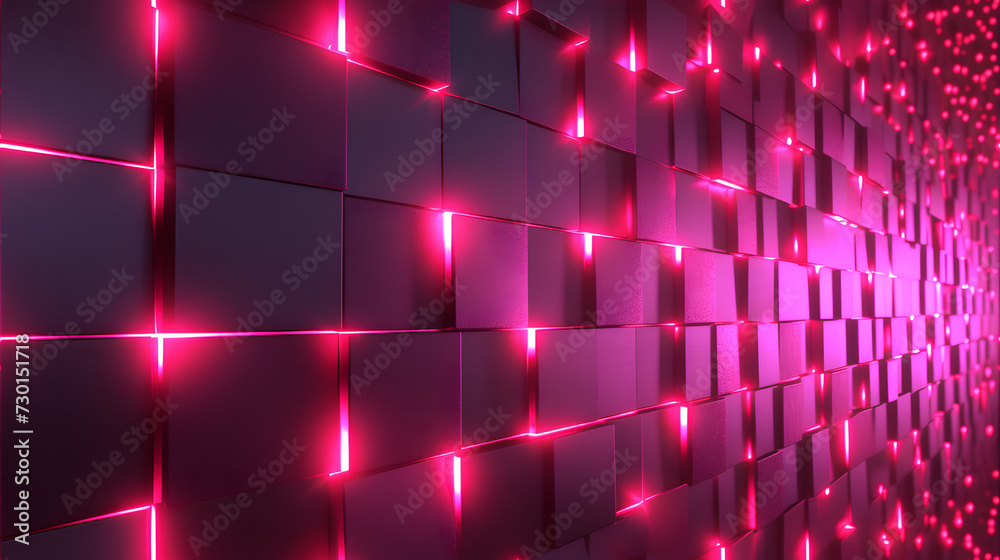 A futuristic magenta neon wallpaper
