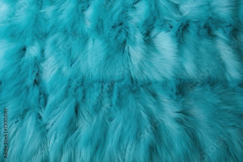 Cyan plush carpet