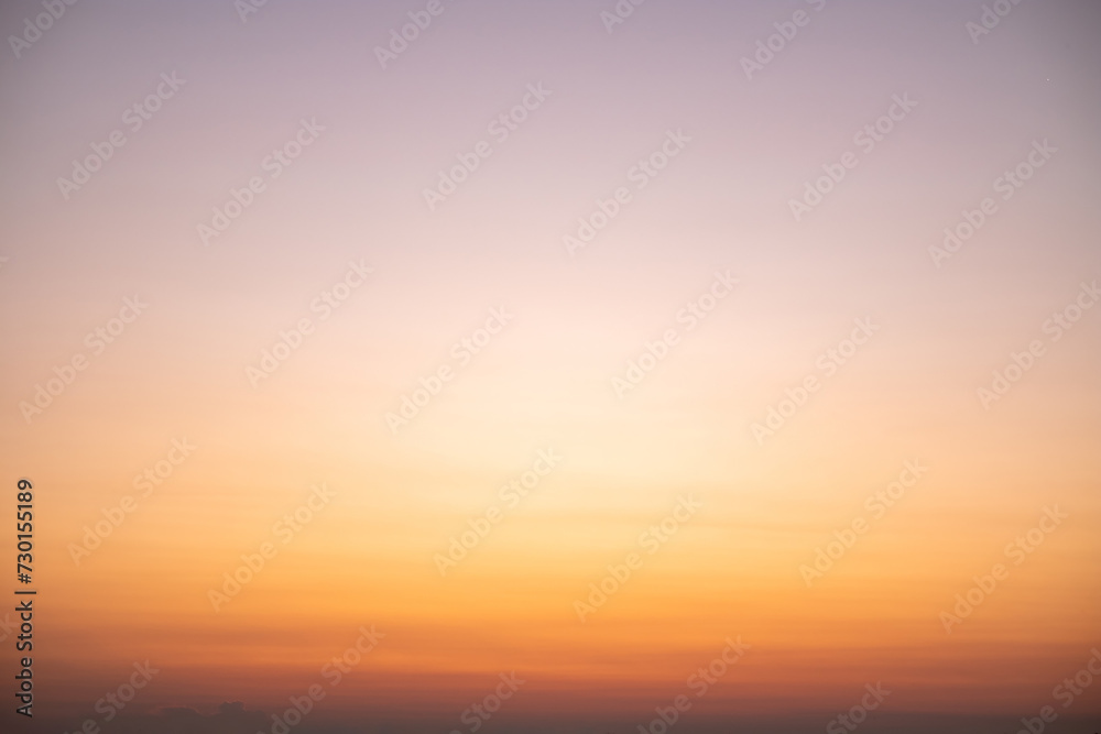 Beautiful , luxury soft gradient orange gold clouds and sunlight on the blue sky perfect for the background, take in everning,Twilight, Large size, high definition landscape photo