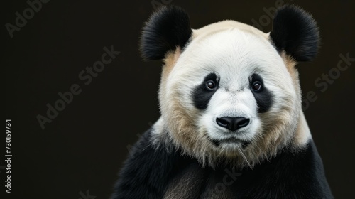 A panda stands as a symbol of conservation and preservation efforts