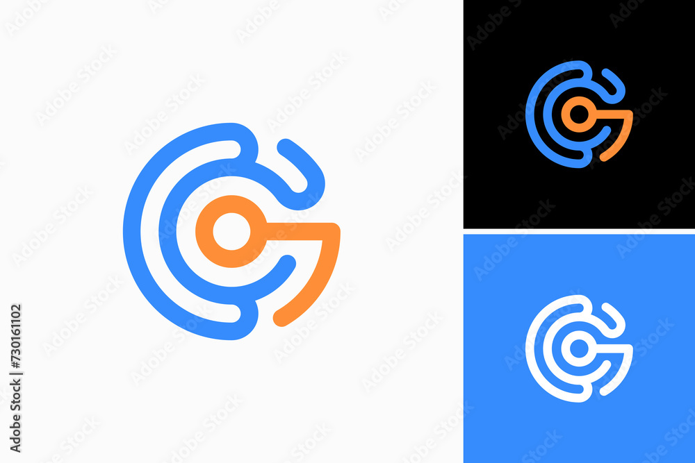 Letter G Technology Vector Logo Premium Letter G Technology Vector Logo Premium
