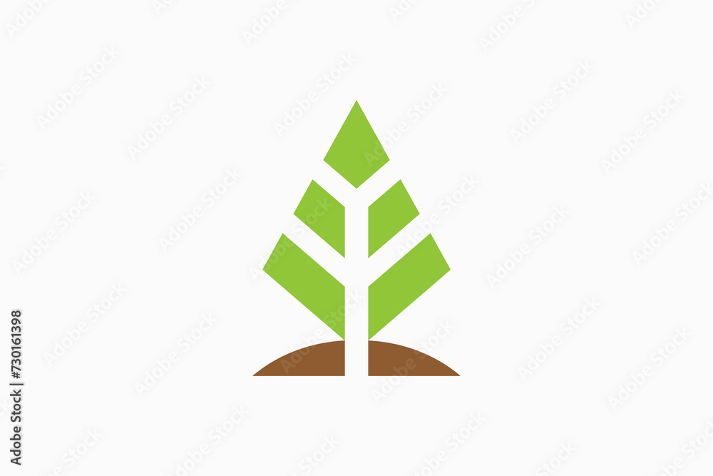 Plant Tree logo vector premium sign template Plant Tree logo vector premium sign template