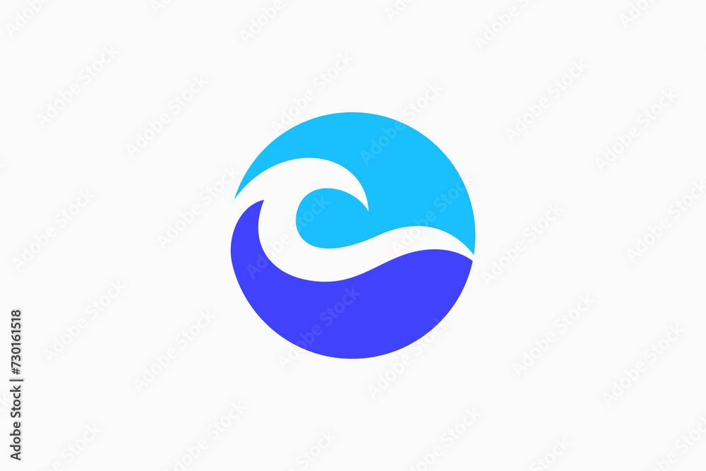 Wave logo vector premium sign template Wave logo vector premium sign template