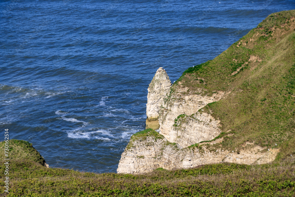 Rugged Coastal Cliffs Overlooking the Deep Blue Sea