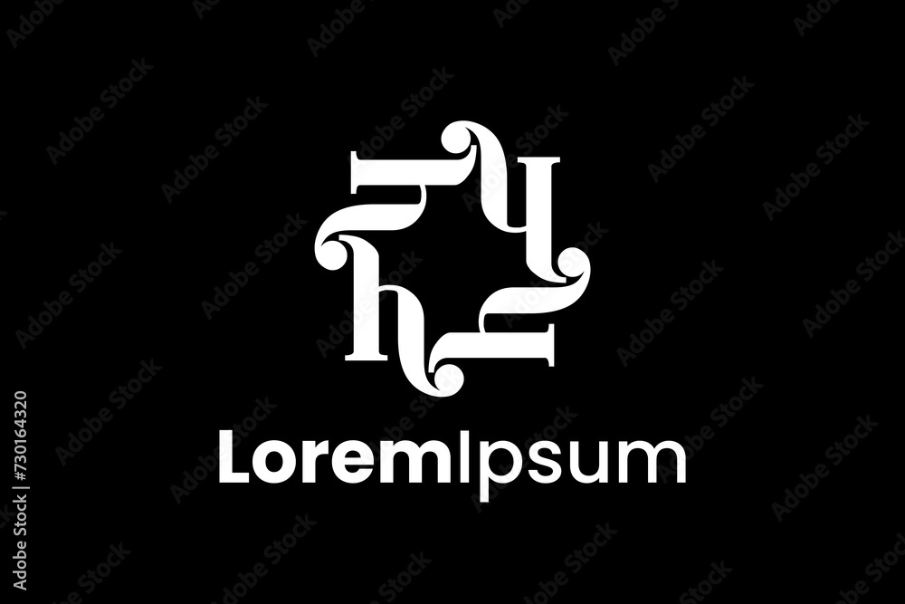 luxury H logo vector premium sign template luxury H logo vector premium sign template