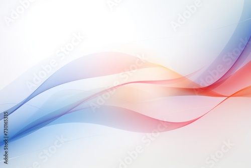 Minimalistic soft light abstract swoosh wave border background