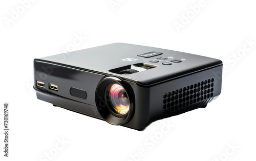 Portable LED Projector for On-the-Go Entertainment on White background