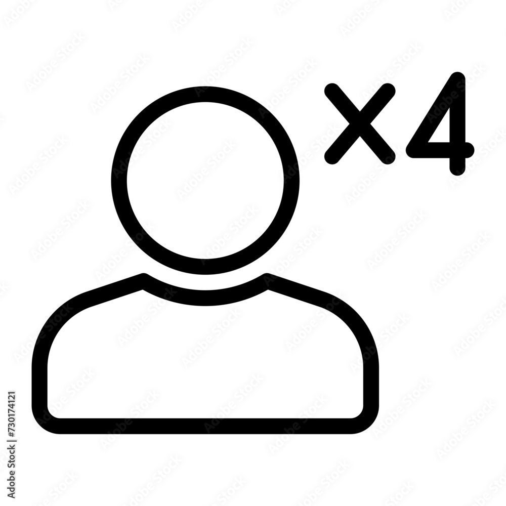 portions line icon portions line icon