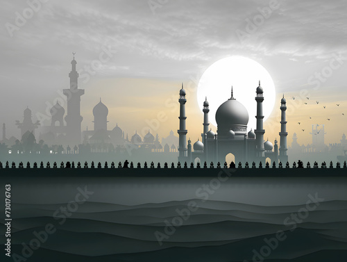 ramadan kareem background vector graphics illustration 