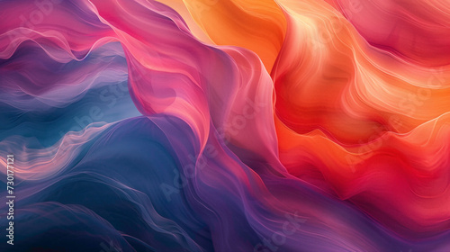 Vivid and dynamic color strokes merging seamlessly  creating a captivating gradient wave that encapsulates the essence of energy and movement in a minimalist tableau.