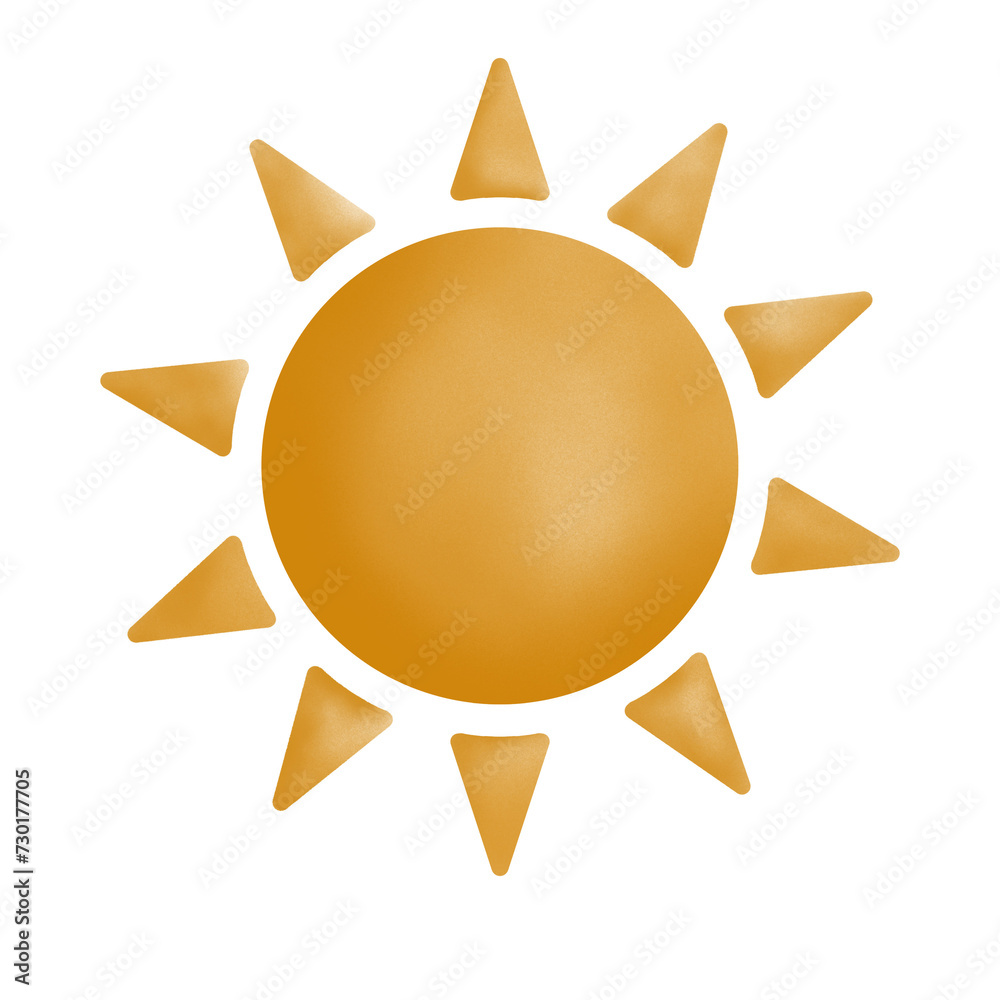 Sun watercolor illustration Sun watercolor illustration