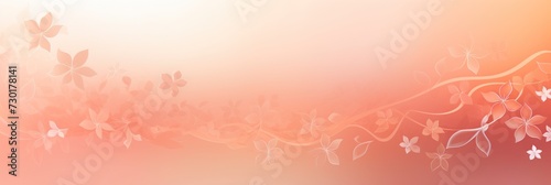 peachpuff soft pastel gradient modern background with a thin barely noticeable floral ornament