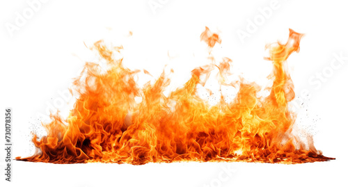 Fire Isolated on Transparent Background 