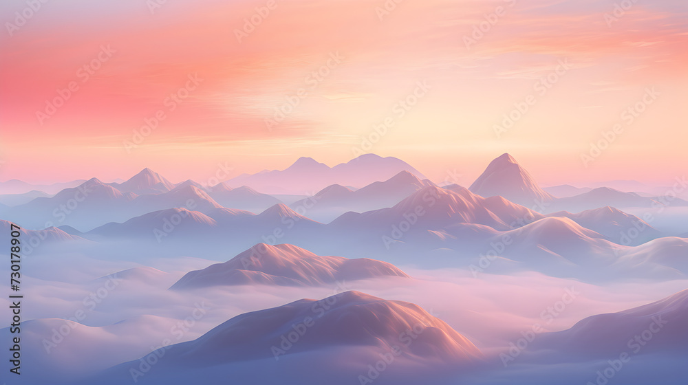 Pink cloud and mountain dream on background,,
Mountain Dreamscape Background
