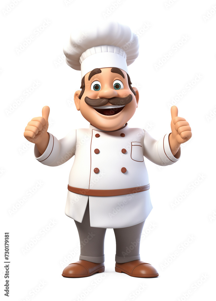 Chef Character 3D Cartoon Style Isolated on Transparent Background
Chef Character 3D Cartoon Style Isolated on Transparent Background