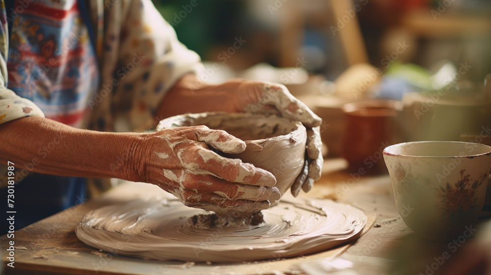 Pottery passion: seniors shaping clay,  molding both art and connections