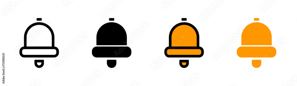 Bell icon on white background. Bell symbol. bell, notification, alert, ring. flat and colored styles. for web and mobile design. Bell icon on white background. Bell symbol. bell, notification, alert, ring. flat and colored styles. for web and mobile design.
