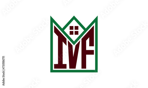 IVF initial letter real estate builders logo design vector. construction ,housing, home marker, property, building, apartment, flat, compartment, business, corporate, house rent, rental, commercial