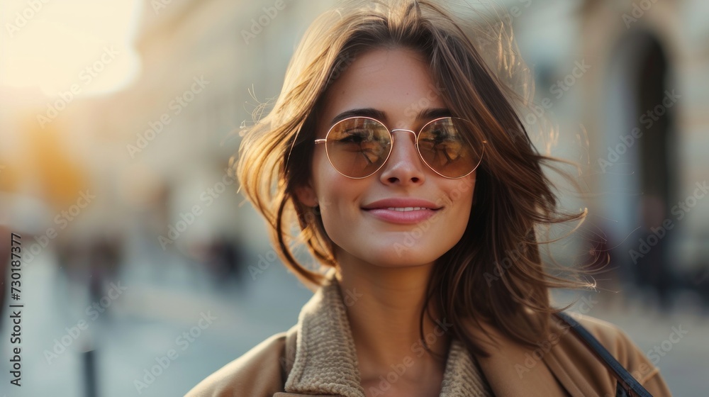 Stylish ladies exude charm in city settings, their smiles lighting up the scene Stylish ladies exude charm in city settings, their smiles lighting up the scene
