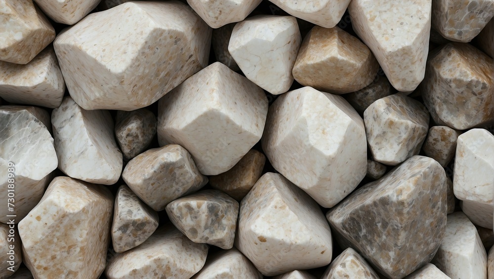 Collection of quartz rocks with a smooth finish, exhibiting a mix of ...