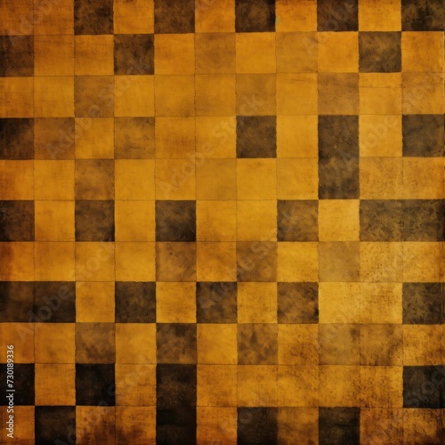 Gold square checkered carpet texture © GalleryGlider