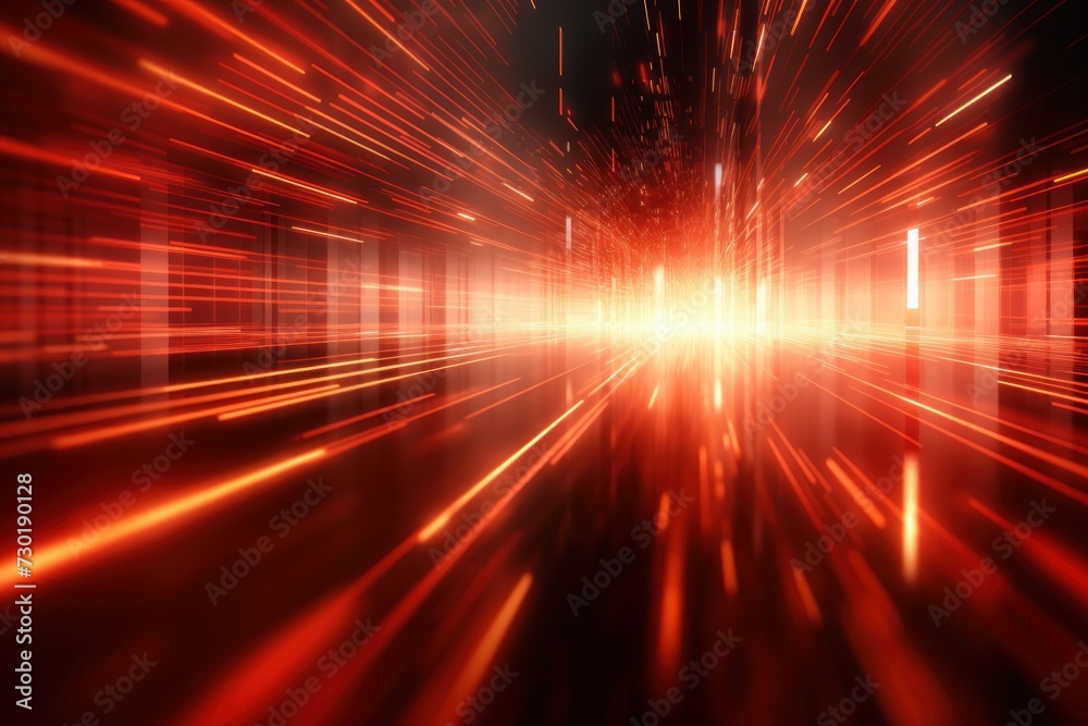 red Futuristic Data Stream Abstract Background 