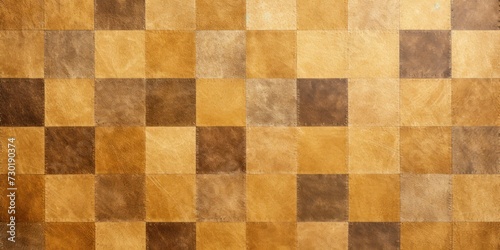 Gold square checkered carpet texture