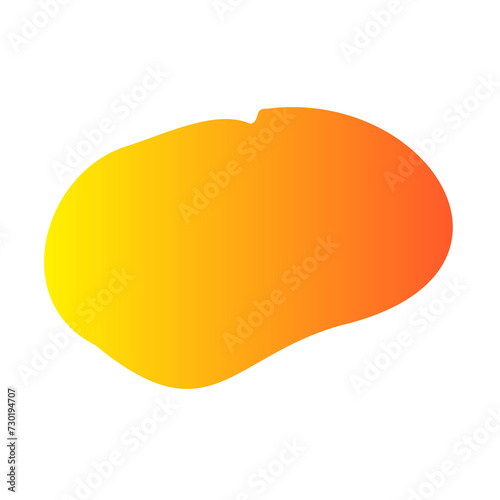 abstract orange gradient element