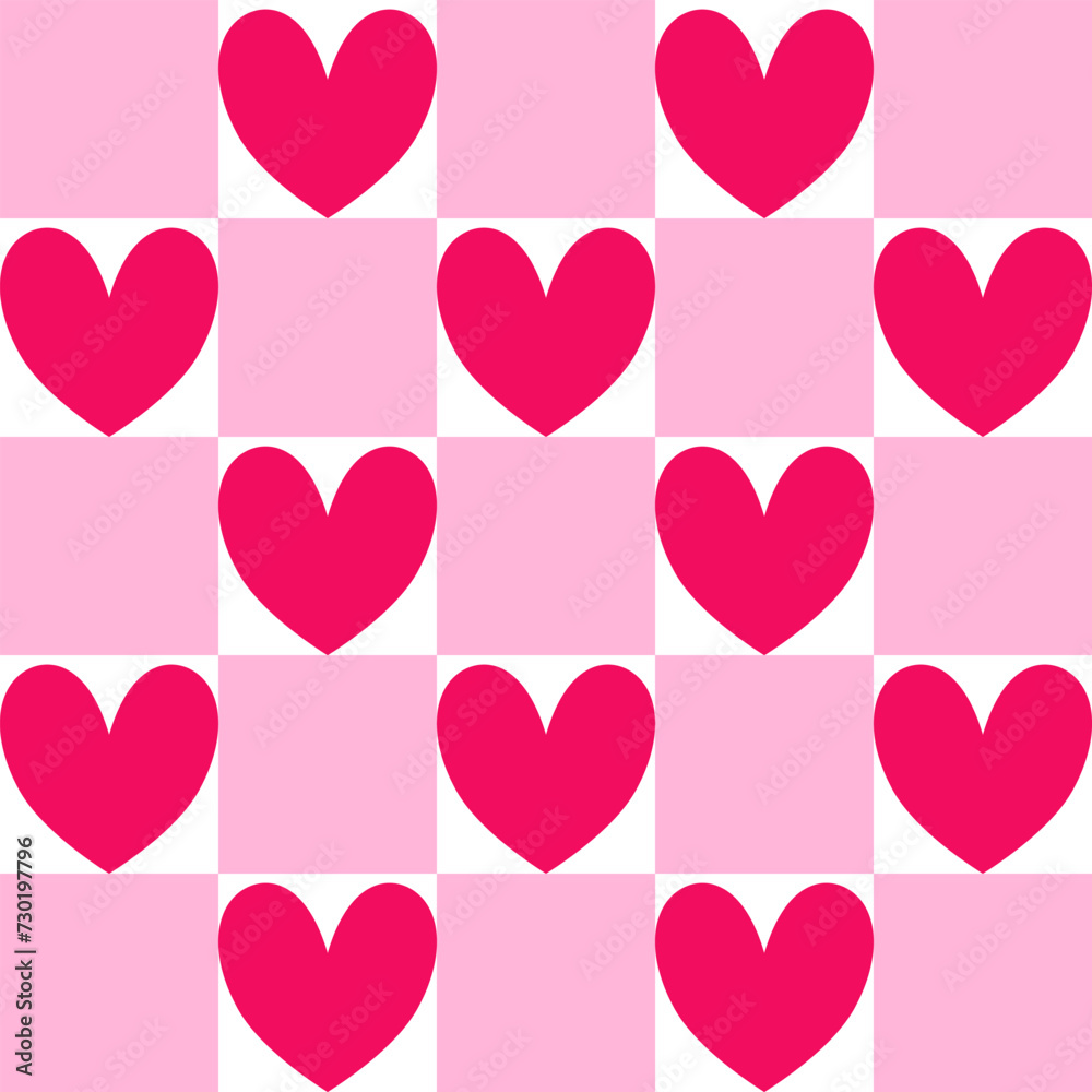 seamless pattern with hearts