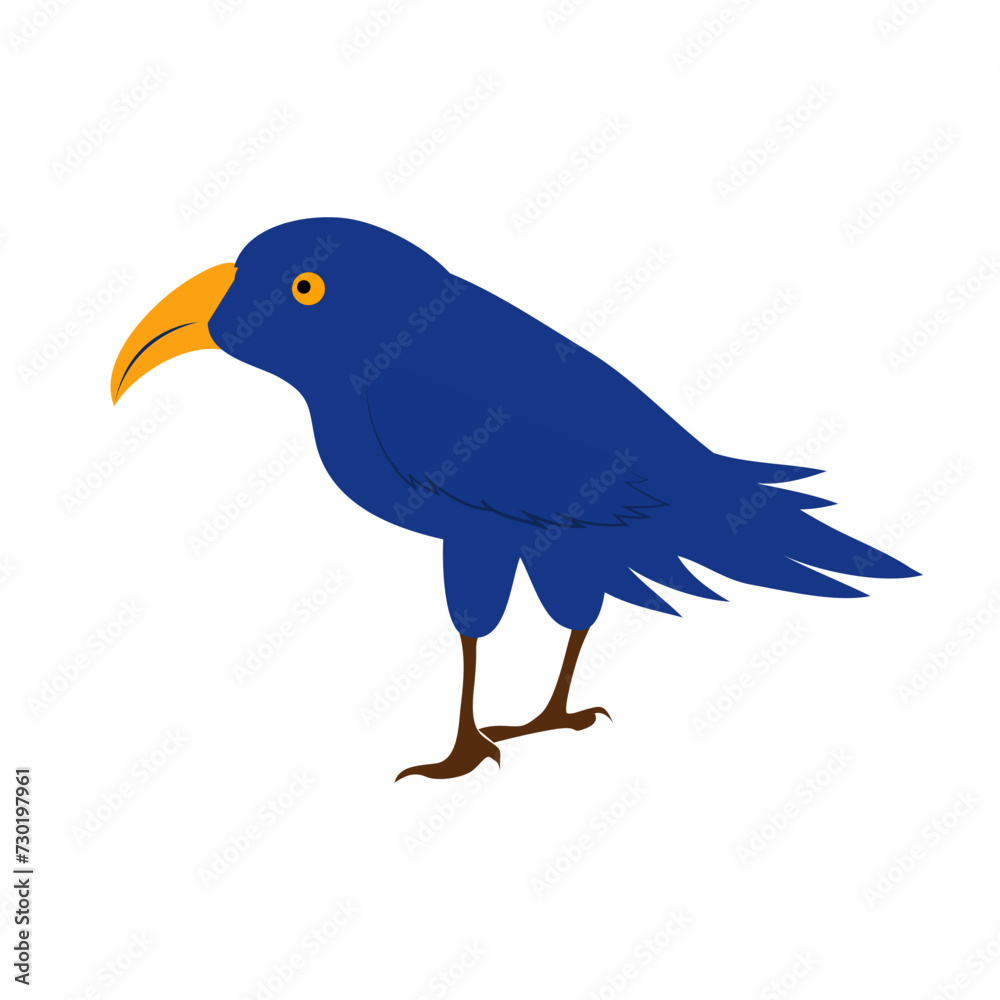 Fototapeta premium Blue Crow Icon