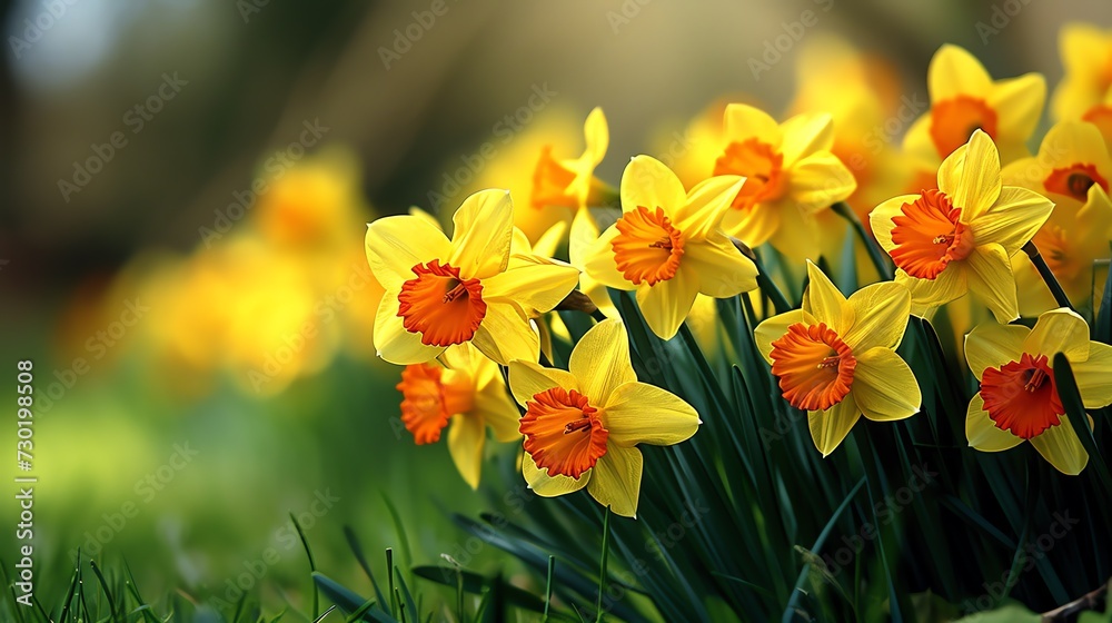 Vibrant Daffodil Display