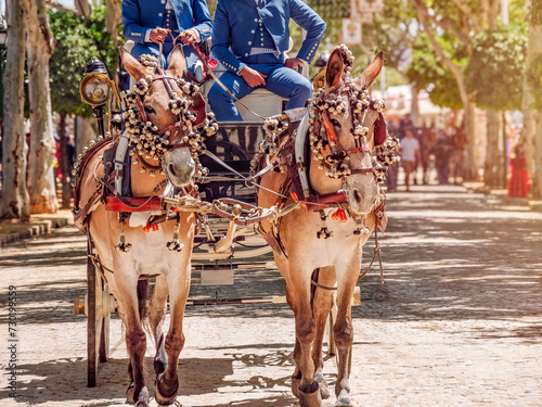 Traditional Horse Carriage at Seville’s April Fair