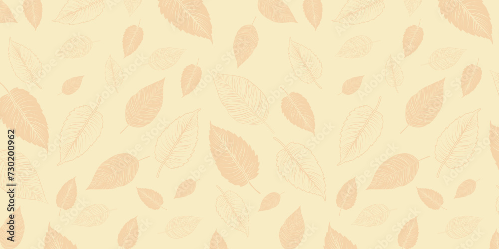 soft colored leaf background template or pattern