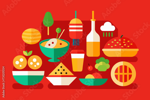 A variety of gourmet dishes ranging from clic comfort foods to international cuisine displayed on a table with accompanying recipes.